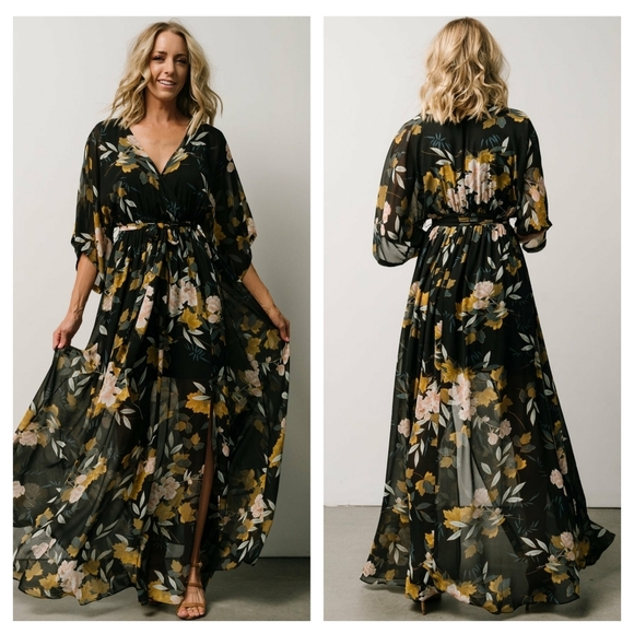 Baltic Born Dresses & Skirts - Baltic Born Kia Kimono Maxi Dress Short Sleeve New Without Tags Floral SOLD OUT